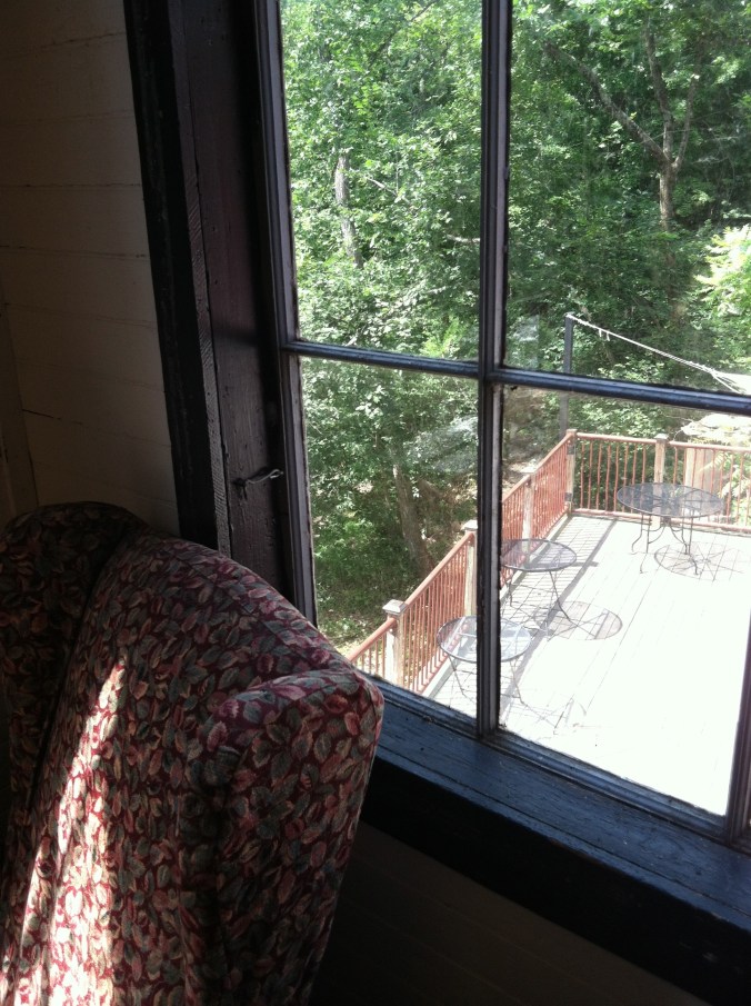 A view of the Night Kitchen's deck, where we were married