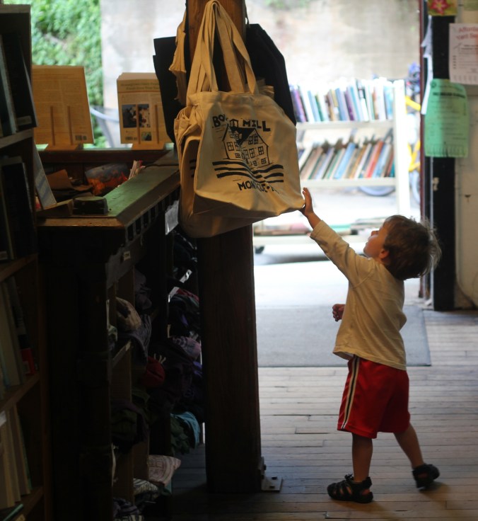 He thought this was my tote bag, mysteriously transported from home