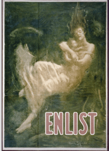 "Enlist" poster by Fred Spear Library of Congress, Prints & Photographs Division, WWI Posters, LC-USZC4-1129 