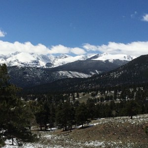 A view from Rocky Mountain National Park
