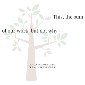 Emily Mohn-Slate -Needlework-